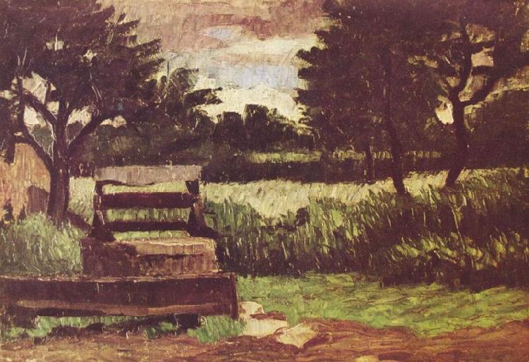 Paul Cezanne Landschaft mit Brunnen